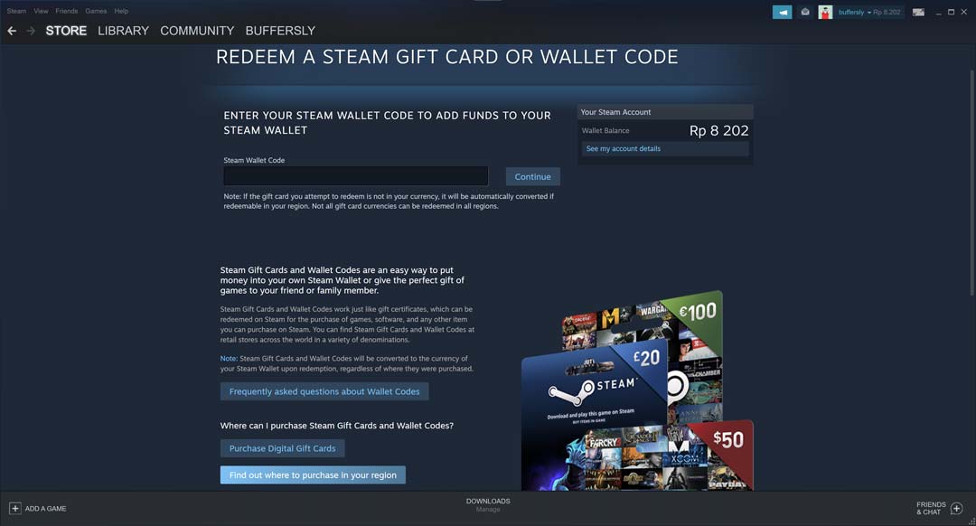 isi kode gift card steam