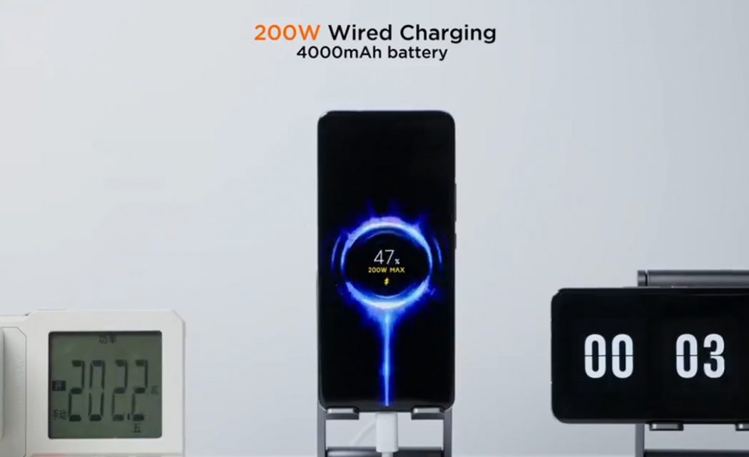 xiaomi 200w charging