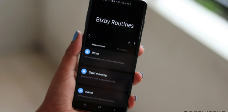 Bixby Routines untuk Putar Lagu Otomatis