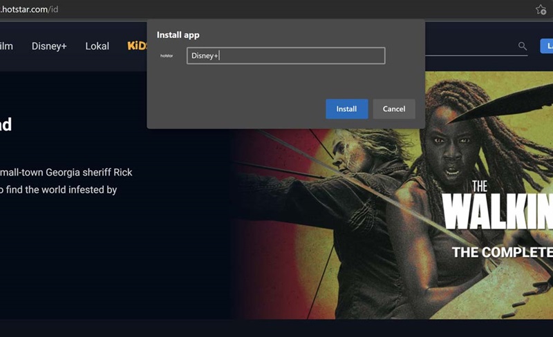 Cara Install Disney+ Jadi Aplikasi PC 2