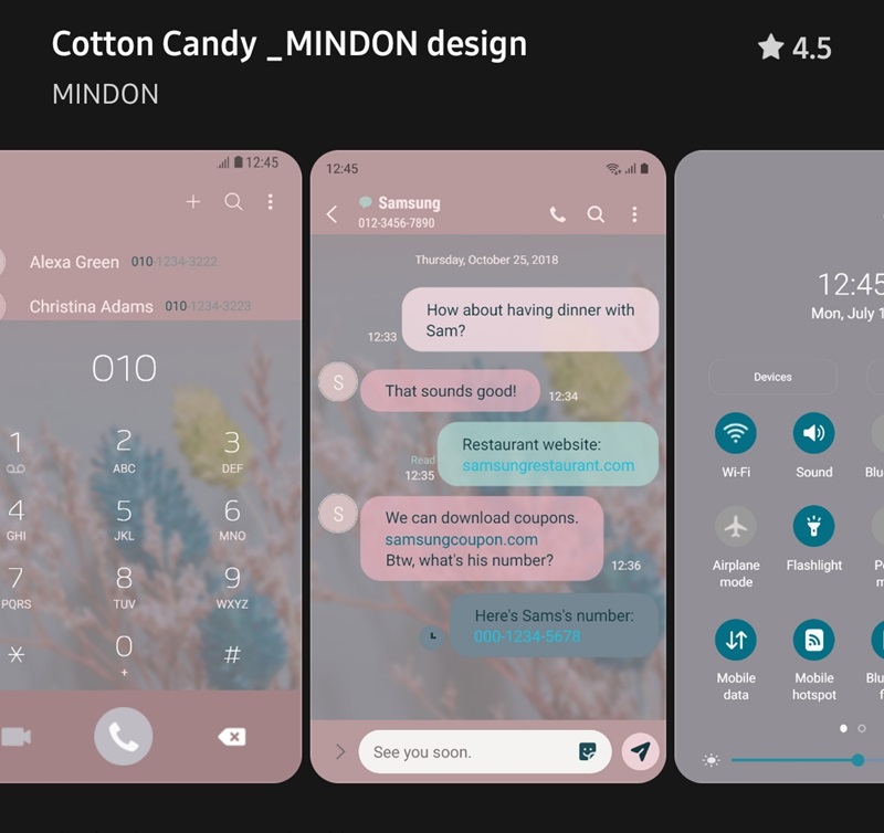 Cotton Candy _MINDON design - samsung galaxy themes