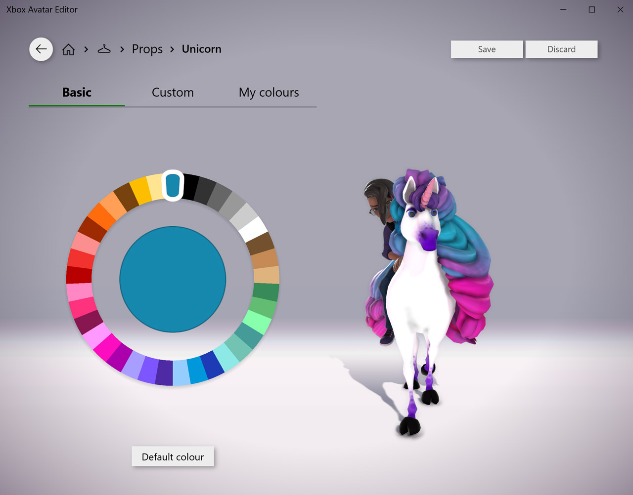 palette warna xbox avatar editor
