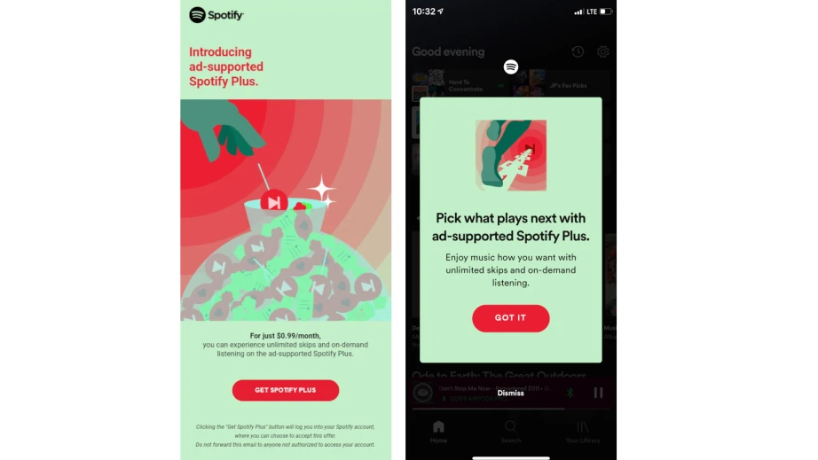 Spotify Plus Uji Coba