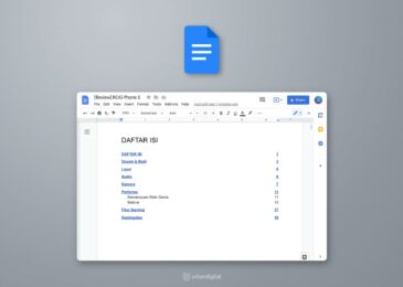 buat daftar isi google docs