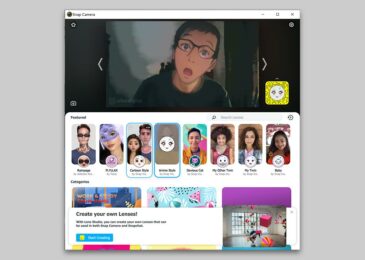 filter muka kartun di aplikasi snap camera