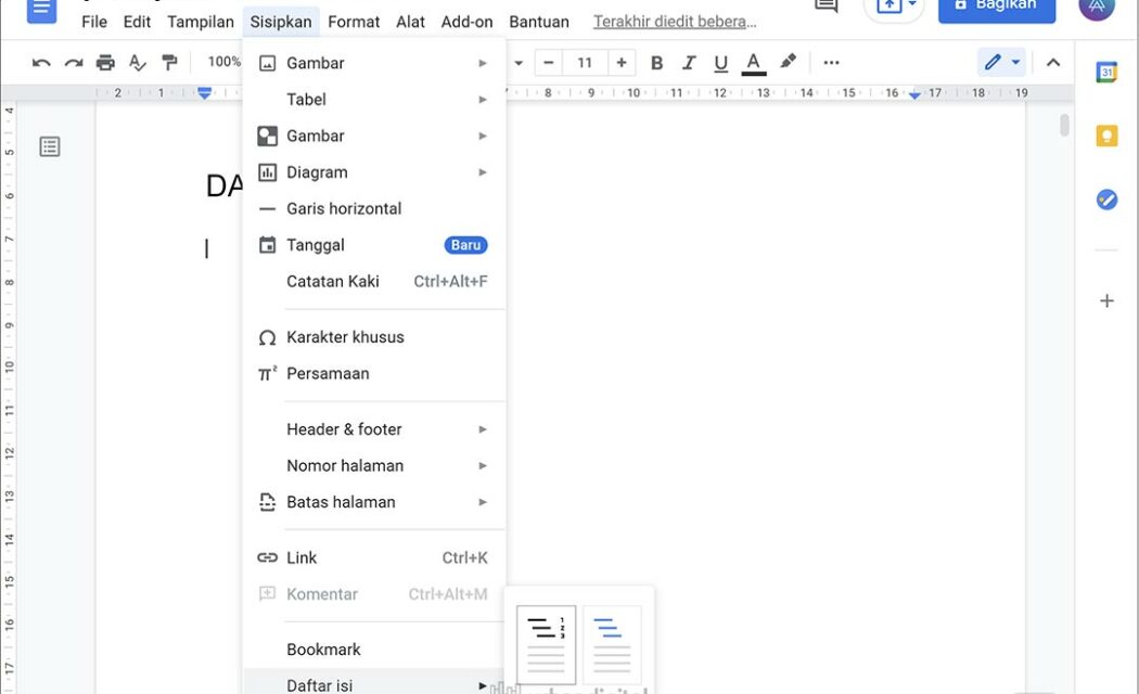 Cara Membuat Daftar Isi Google Docs Otomatis – Urbandigital