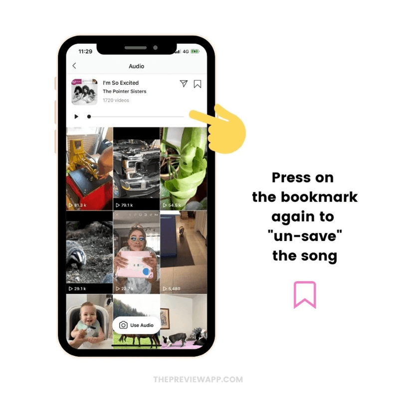 Cara Save dan Hapus Audio Bookmarks untuk Reels