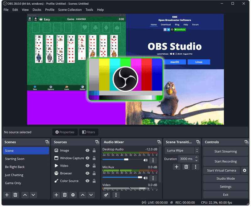 Fitur-Fitur di OBS Studio