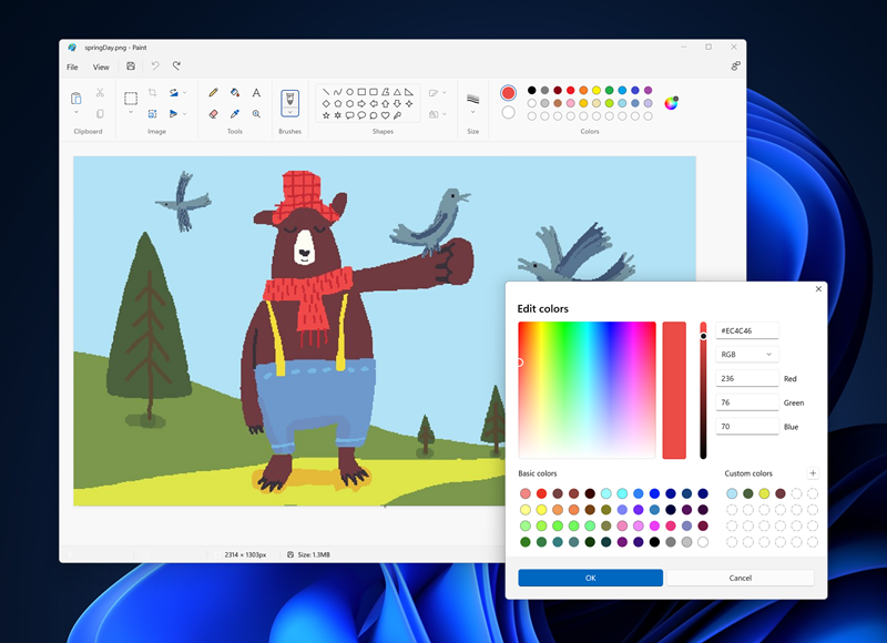 Gunakan Aplikasi Paint