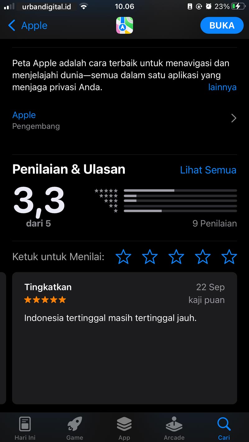 review aplikasi apple 1