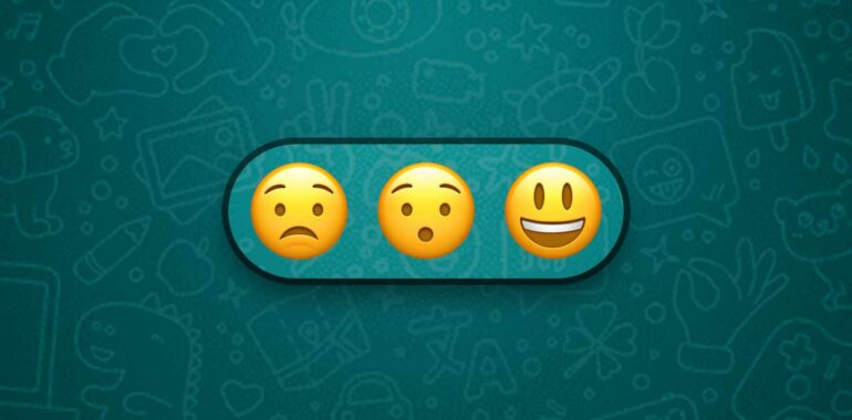 whatsapp emoji reaction