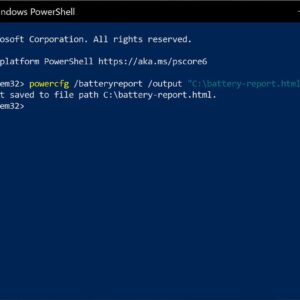 cek kondisi baterai laptop windows