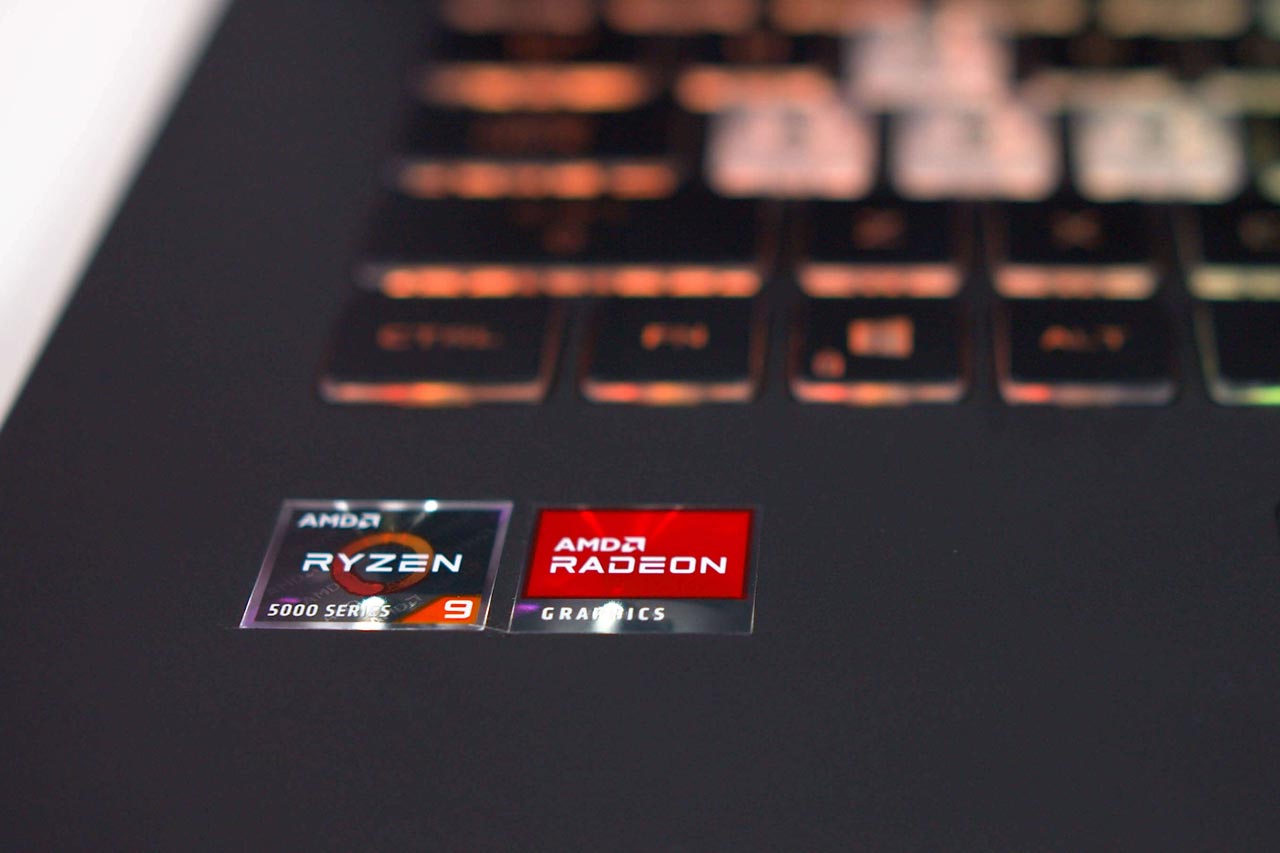 stiker amd ryzen di laptop
