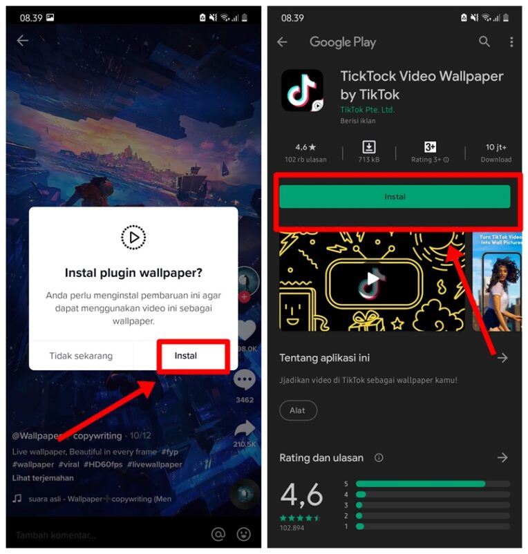 Tutorial Cara Pasang Wallpaper TikTok di Layar Smartphone Android