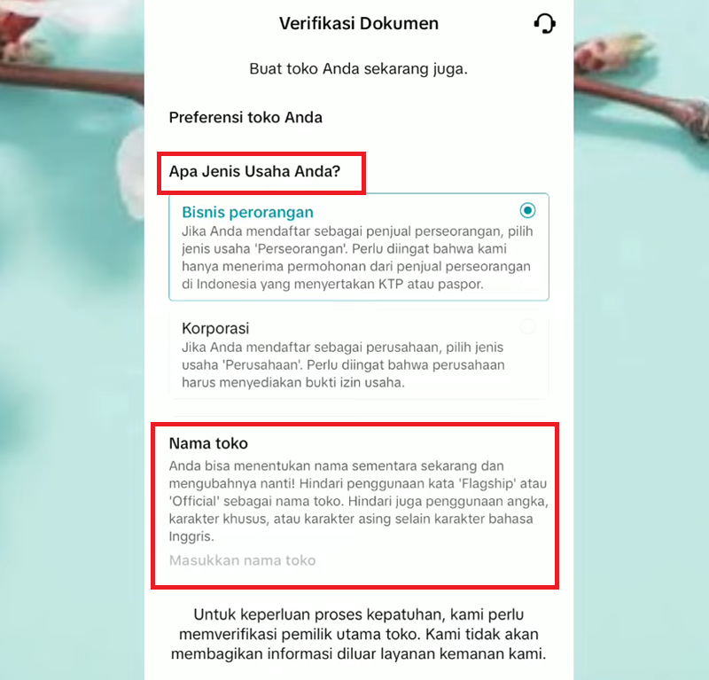 Cara Daftar Aplikasi TikTok Seller 7