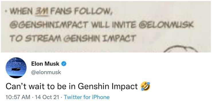 Genshin Impact Elon Musk Community Contest
