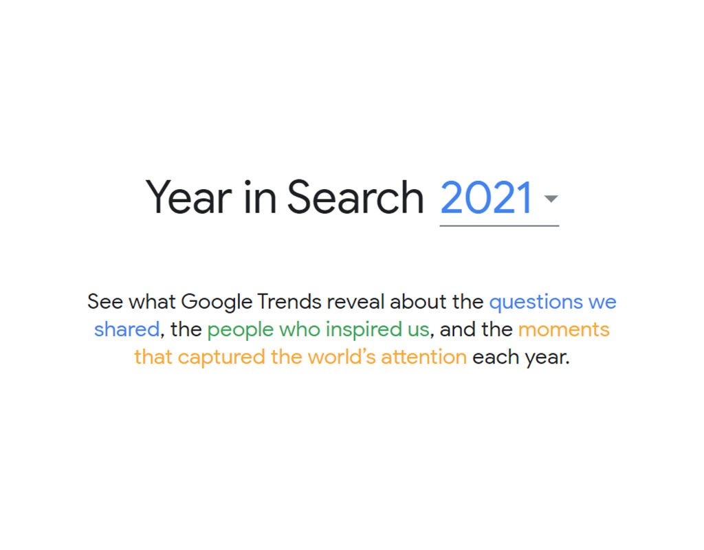 Google Year in Search 2021 featured