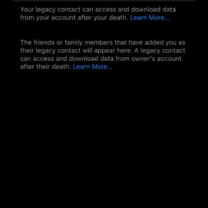 menambahkan kontak pewaris id apple