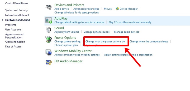 Atur Setting-an Power Options - lampu indikator laptop menyala terus 2