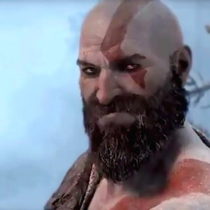 god of war kratos smiling