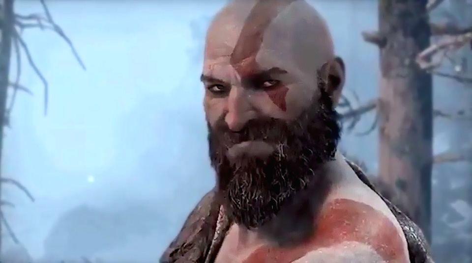 god of war kratos smiling