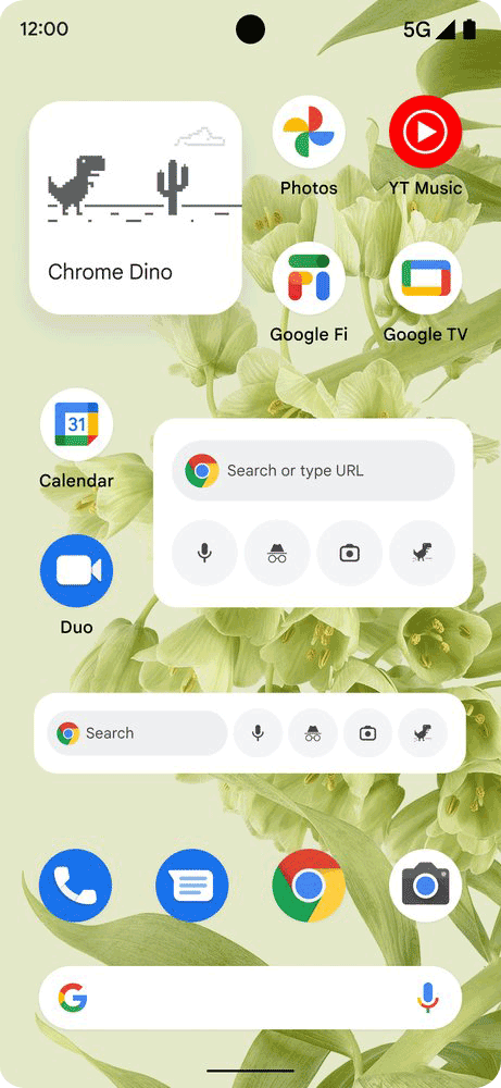 Chrome Widget Android