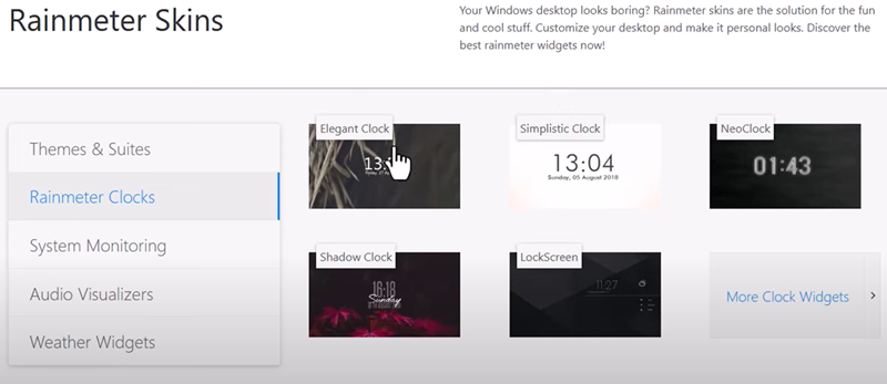 Pakai Aplikasi Rainmeter 8