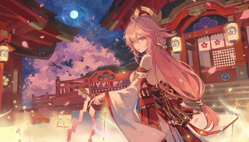 Yae Miko Genshin Impact sebagai Main DPS