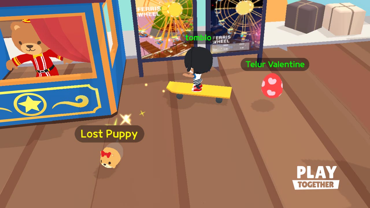 mencari anak anjing hilang play together