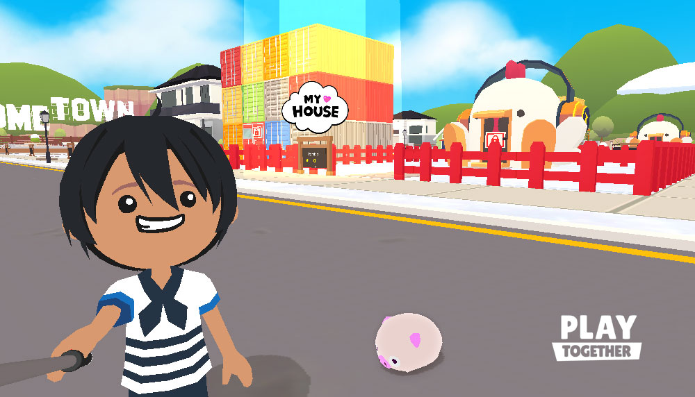 play together my house selfie