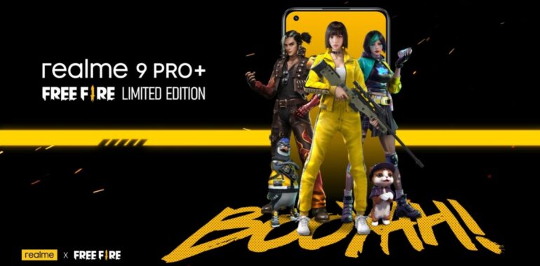 realme 9 Pro Plus Free Fire Limited Edition Banner