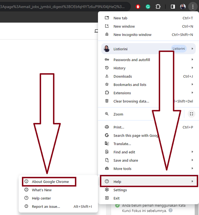 Update Chrome ke Versi Paling Baru 1