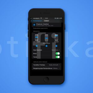 setelan notifikasi iphone