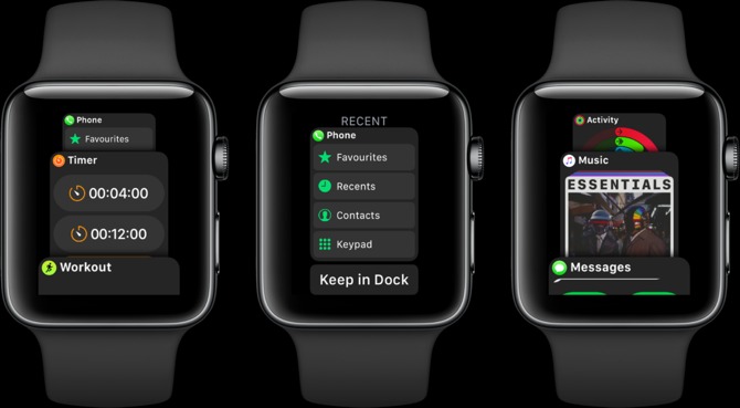 Apple Watch Dock Favorite Apps