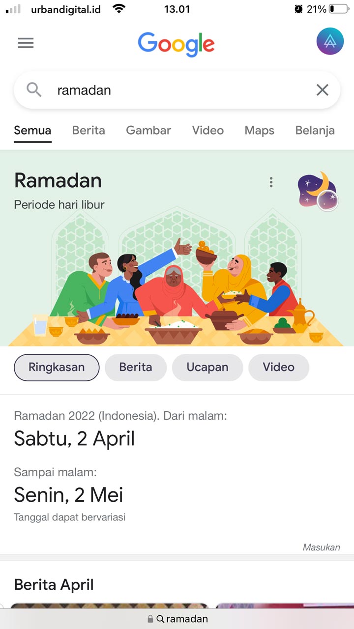 google search ramadan