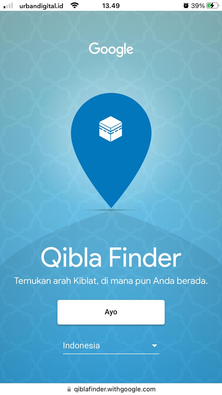 aplikasi kiblat online google