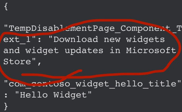 kode dukungan widget aplikasi windows 11