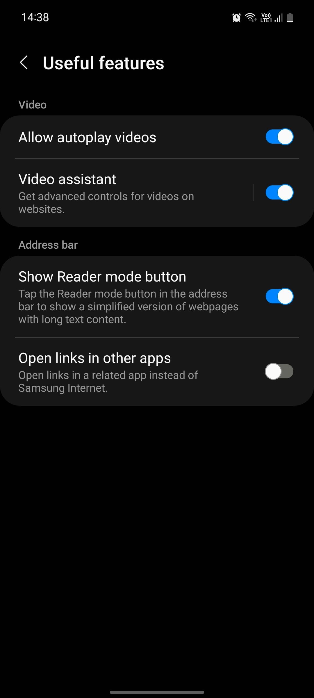 Samsung Internet useful features
