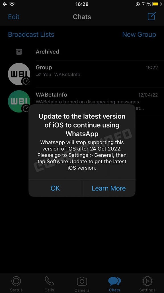 ios yang tidak bisa whatsapp