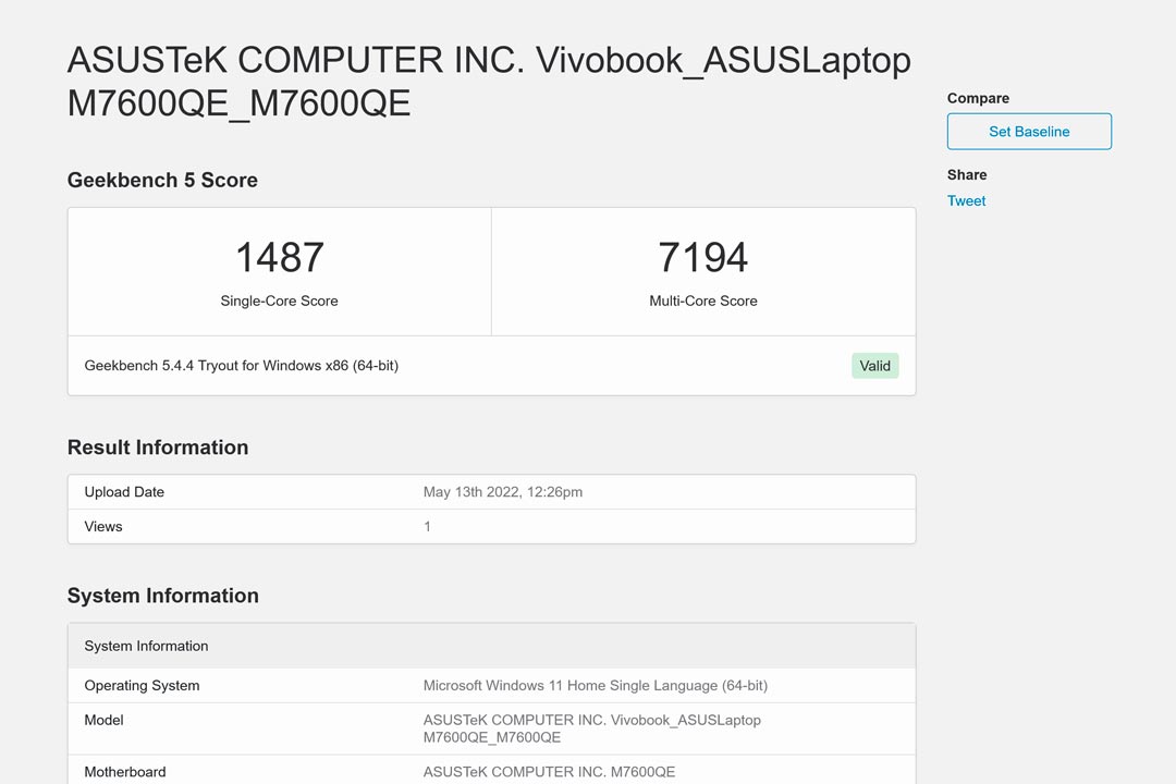 vivobook pro 16x oled cpu benchmark