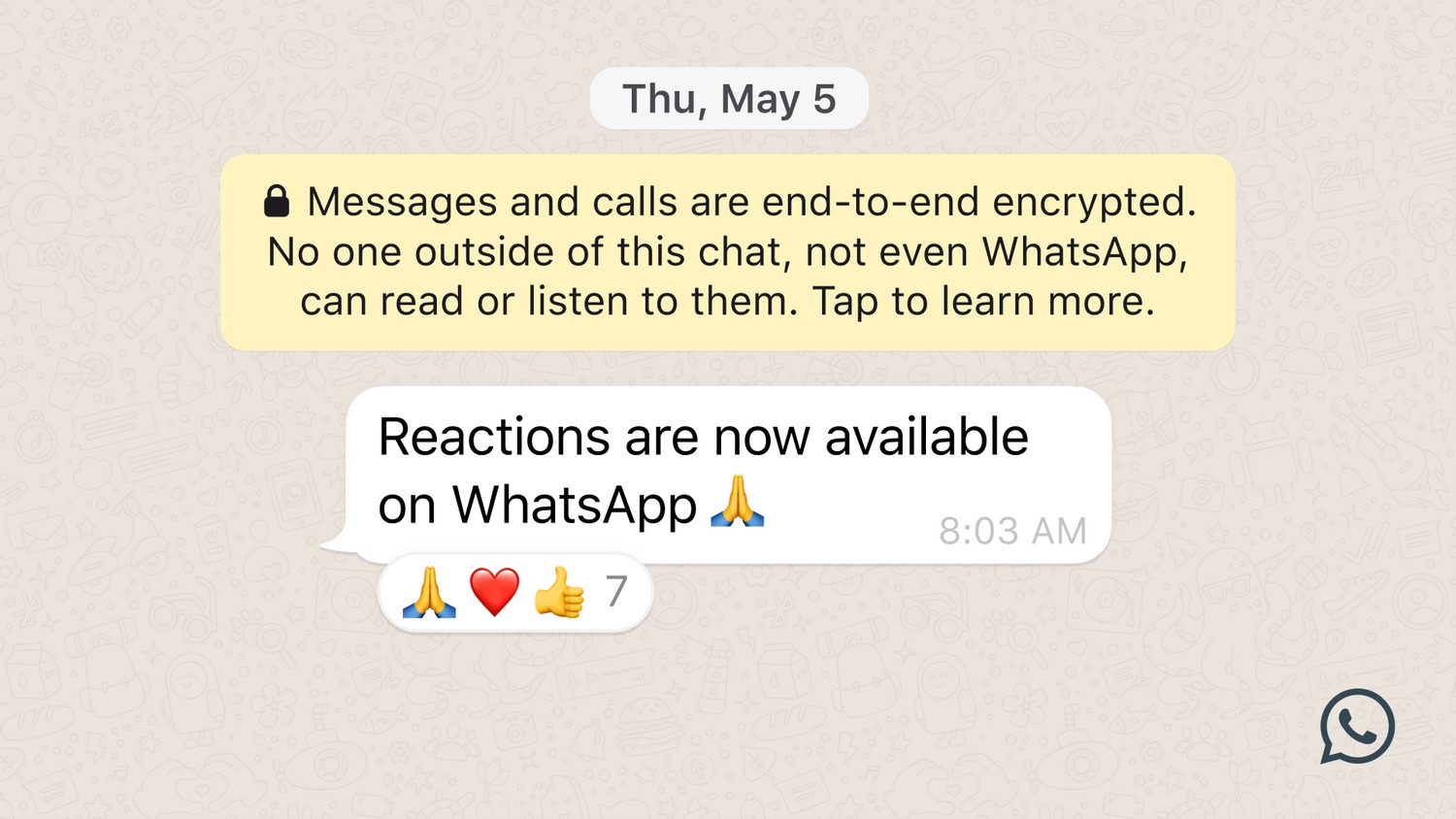 fitur reaksi pesan whatsapp