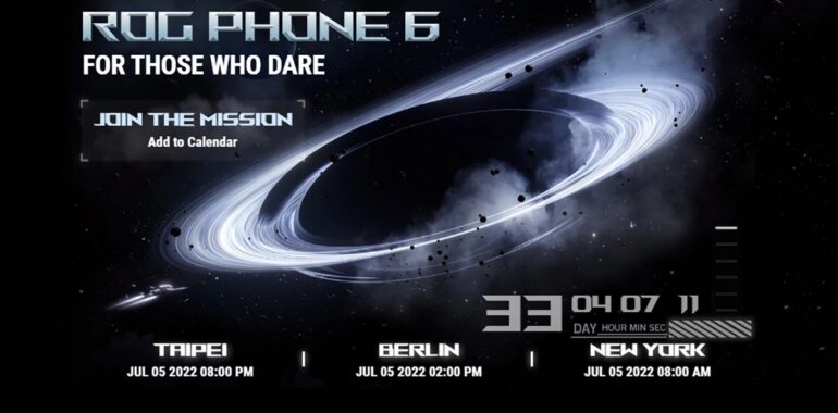 ASUS ROG Phone 6 launch announce