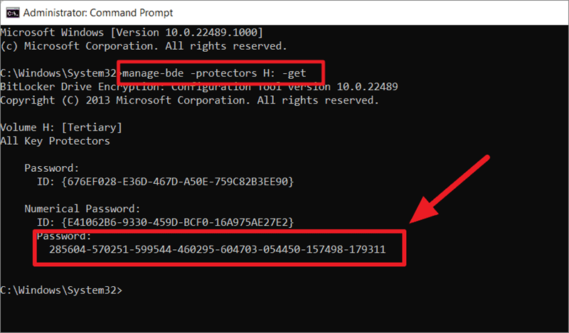 Cari Bitlocker Recovery Key Windows Menggunakan CMD