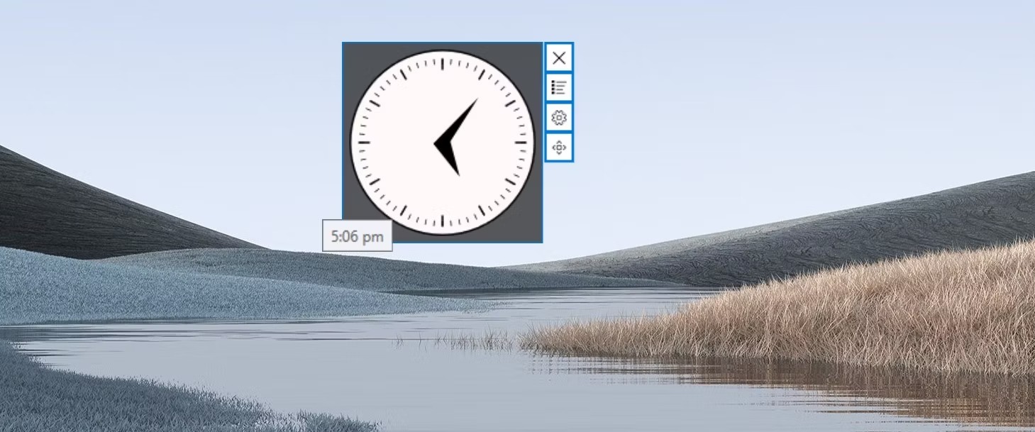Clocks Widget on Windows 11 Desk