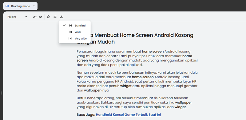 Mengatur Jarak antar Huruf