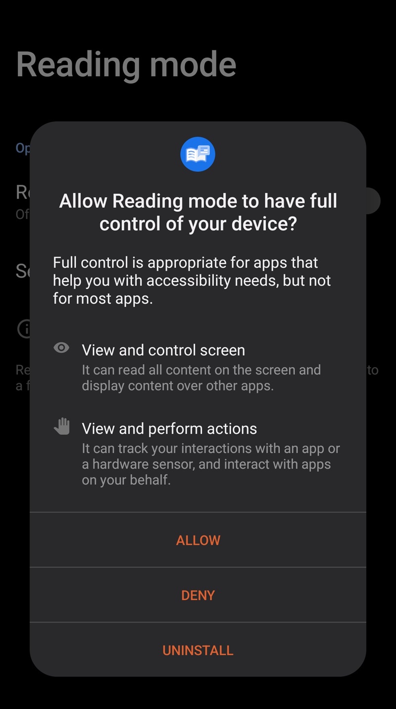Menggunakan Reader Mode dari HP 5