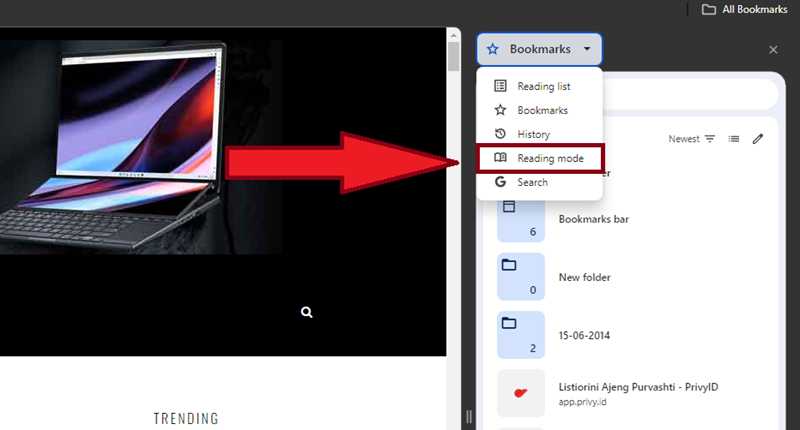 Menggunakan Reader Mode dari PC atau Laptop - Reader Mode Google Chrome 3