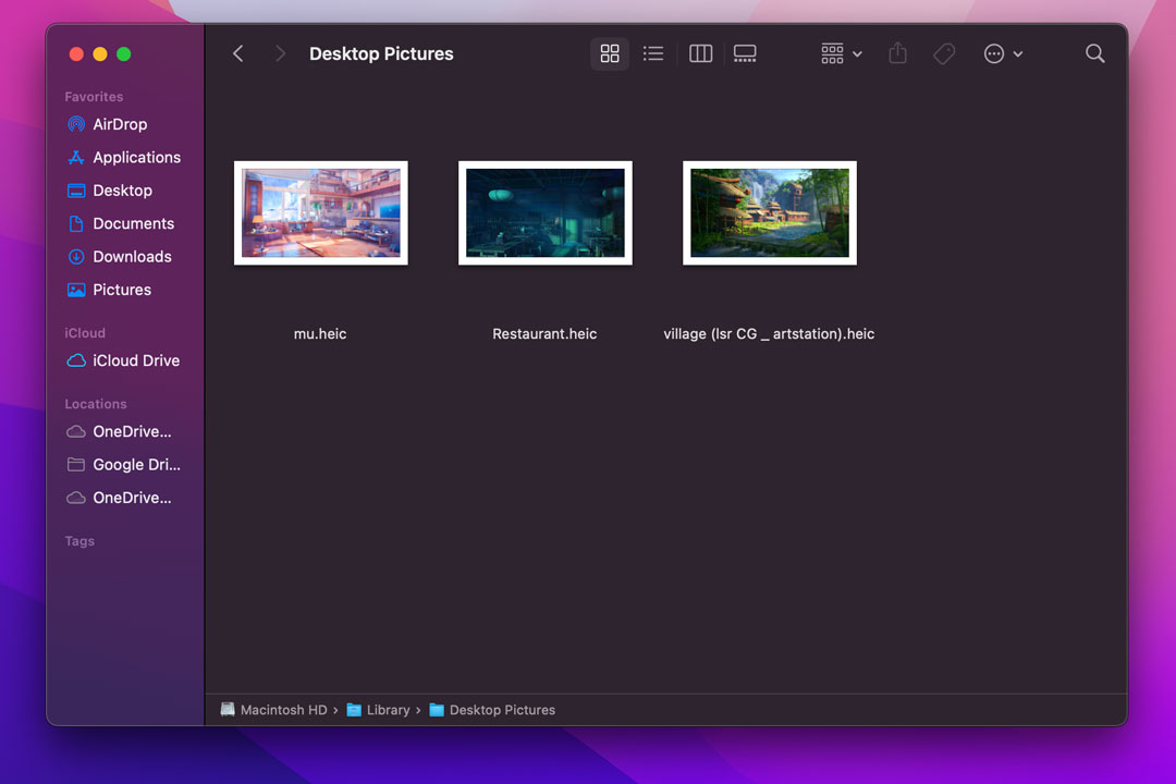 folder desktop pictures di library macos