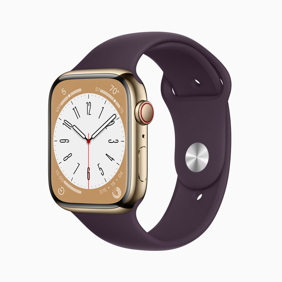 Apple Watch S8 stainless steel gold