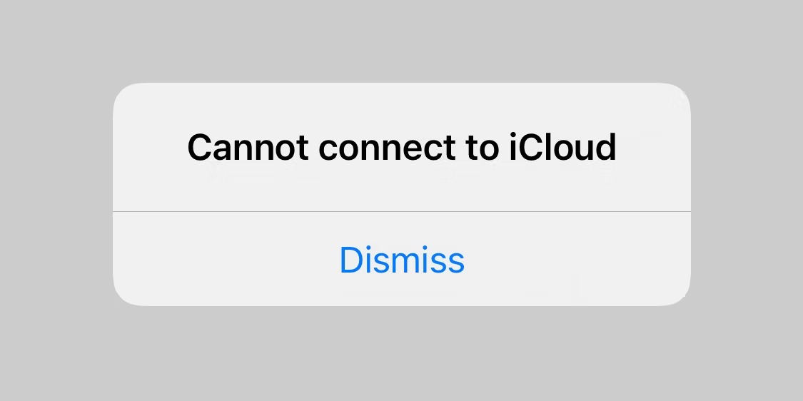 Cannot Connect to iCloud iPhone